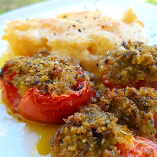 Tomates provençales (méthode traditionnelle & Thermomix)